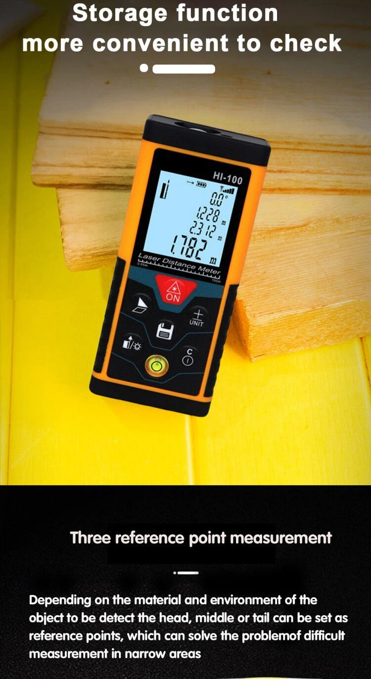 100m distance meter 2mm high accuracy Storage function