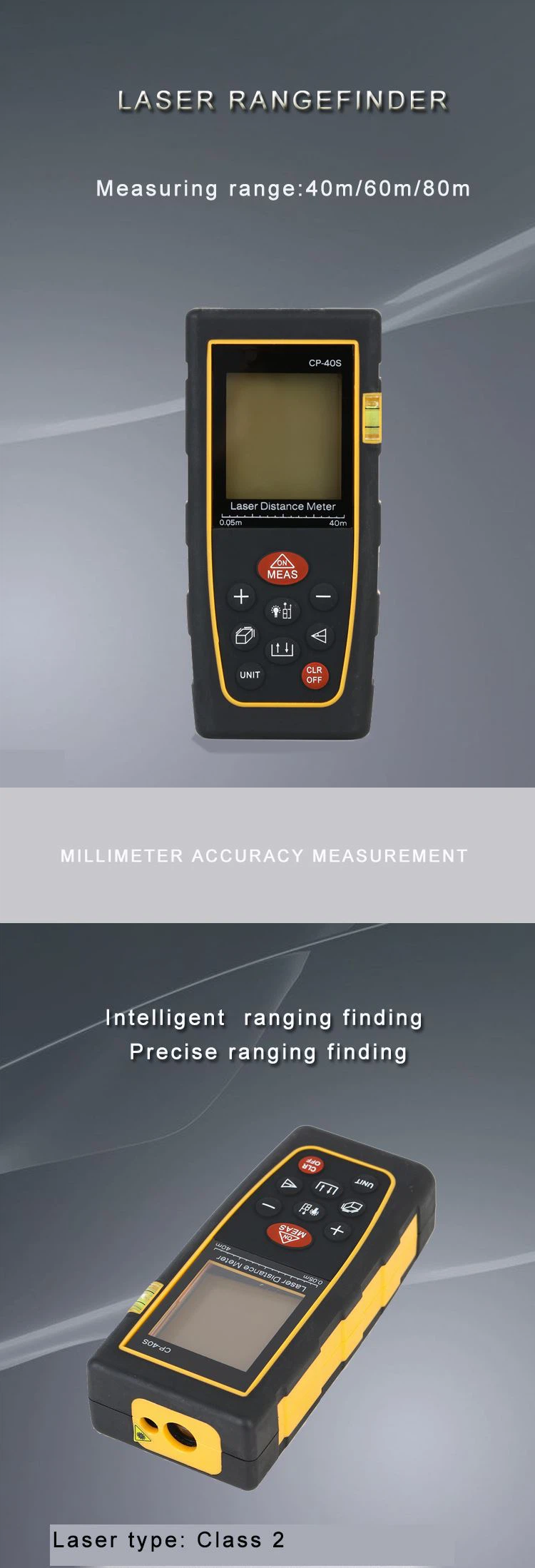 Best laser rangefinder high precision laser rangefinder 40m