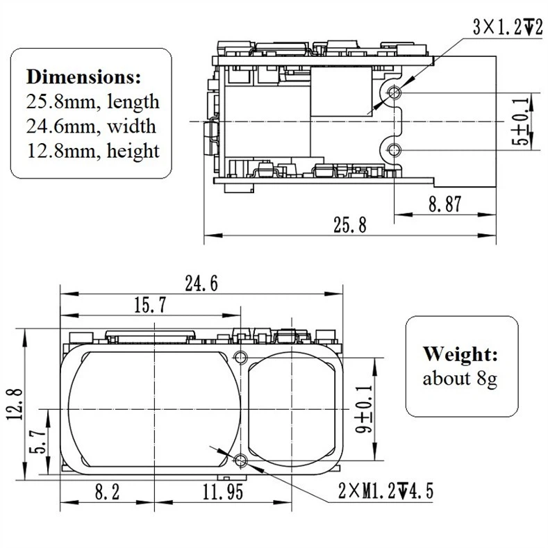 sensor distance measurement